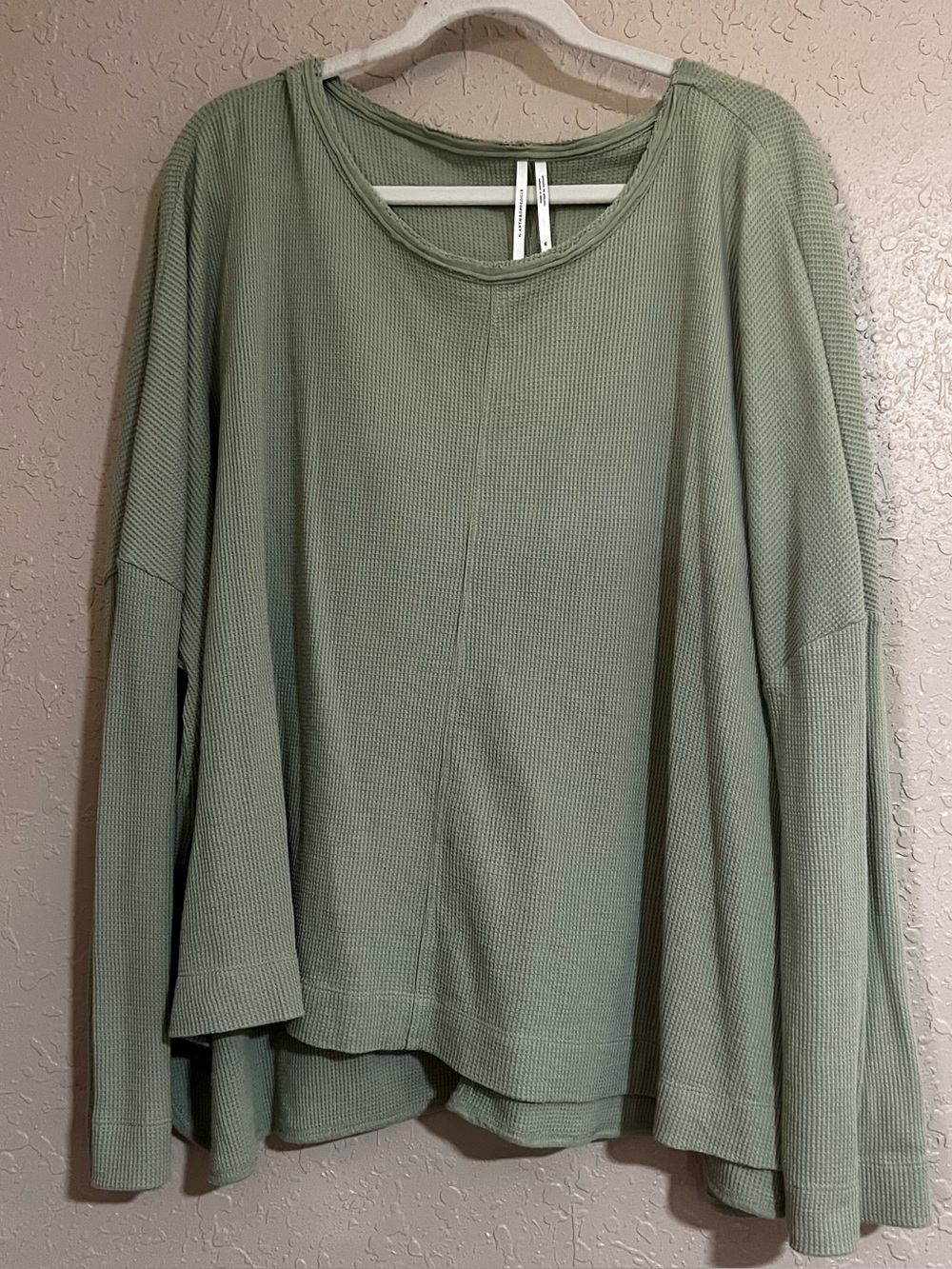 Anthropologie Waffle Knit Tunic Sweater Size XL